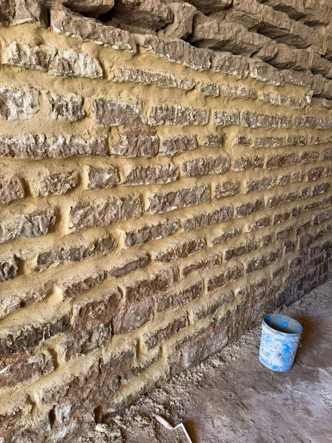 Durante: detalle del rejuntado